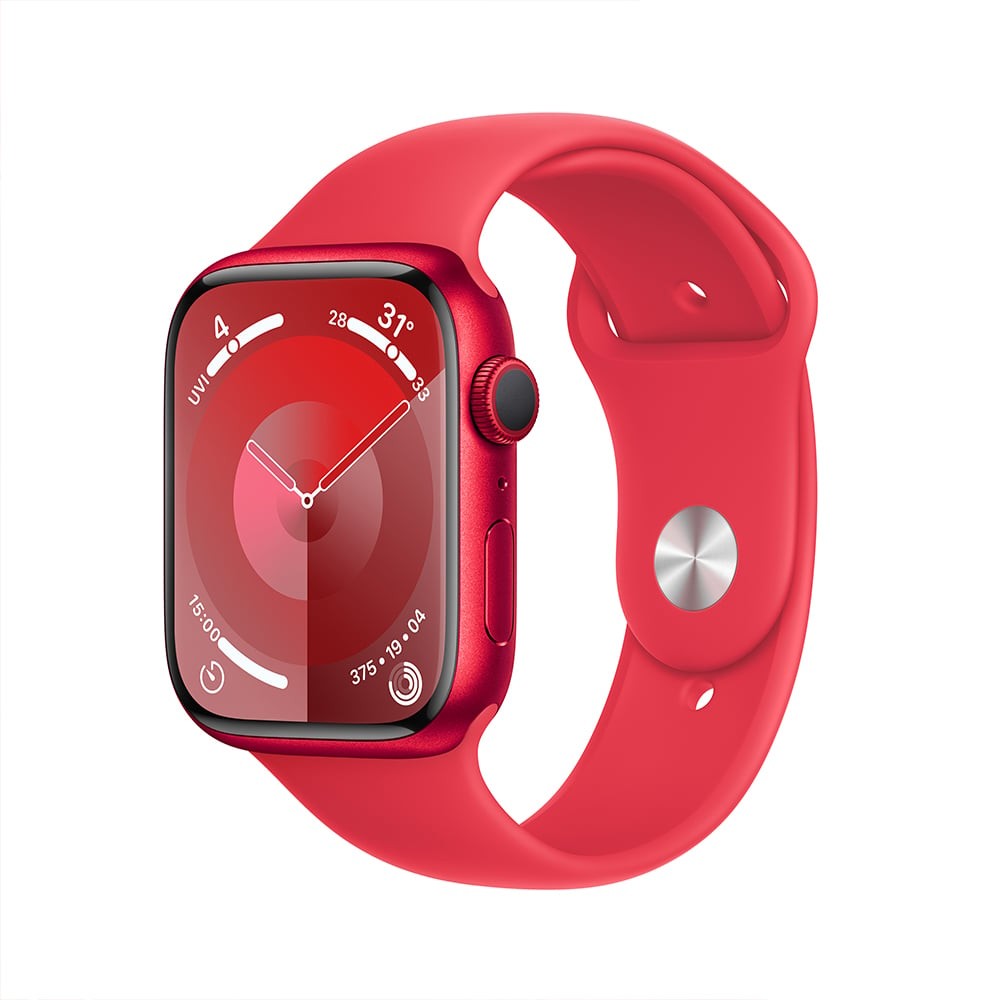 Apple Watch Series 9 GPS 45mm (PRODUCT)RED Aluminium Case with (PRODUCT)RED Sport Band - M/L