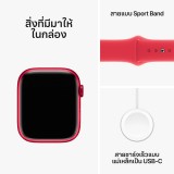 Apple Watch Series 9 GPS 45mm (PRODUCT)RED Aluminium Case with (PRODUCT)RED Sport Band - M/L