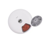 เครื่องให้อาหารสัตว์เลี้ยงแบบหมุน 6 ช่อง Pando Pet Spin Feeder 6-Meal White