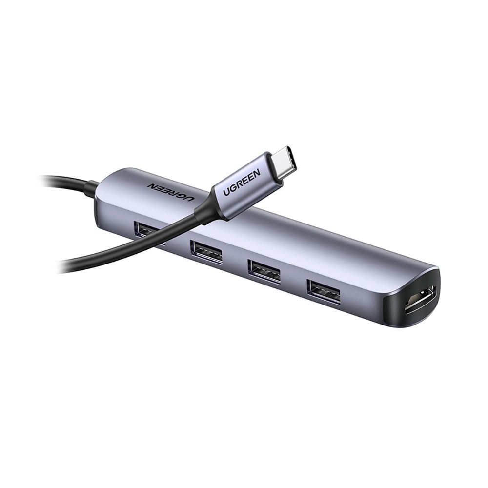 Ugreen Port Hub 5-in-1 USB-C to 4xUSB-A and HDMI (20197) Gray