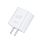 อะแดปเตอร์ VEGER Wall Charger 2 USB-A พร้อมสายชาร์จ USB-A to USB-C ยาว 1 เมตร White