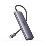 Ugreen Port Hub 7-in-1 USB-C to 2xUSB-A, USB-C, HDMI, TF/SD (15214) Gray