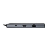 Ugreen Port Hub 9-in-1 USB-C to 3xUSB-A, HDMI, VGA, TF/SD, Land and PD (15600) Gray