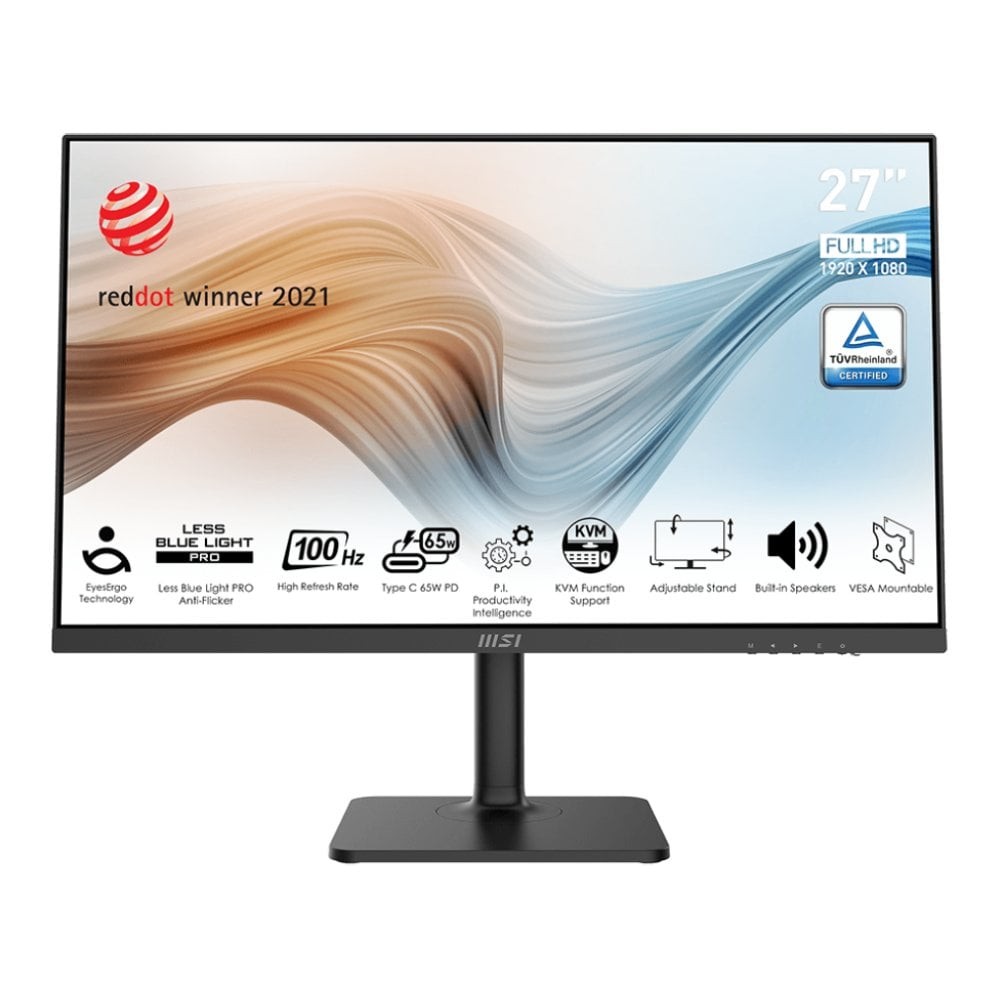 จอมอนิเตอร์ MSI MONITOR MODERN MD272XP (IPS 100Hz Speaker USB-C)