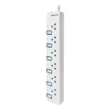 ปลั๊กไฟ Philips 6 Way 6 Switch 3M. (CHP3467WB/67)