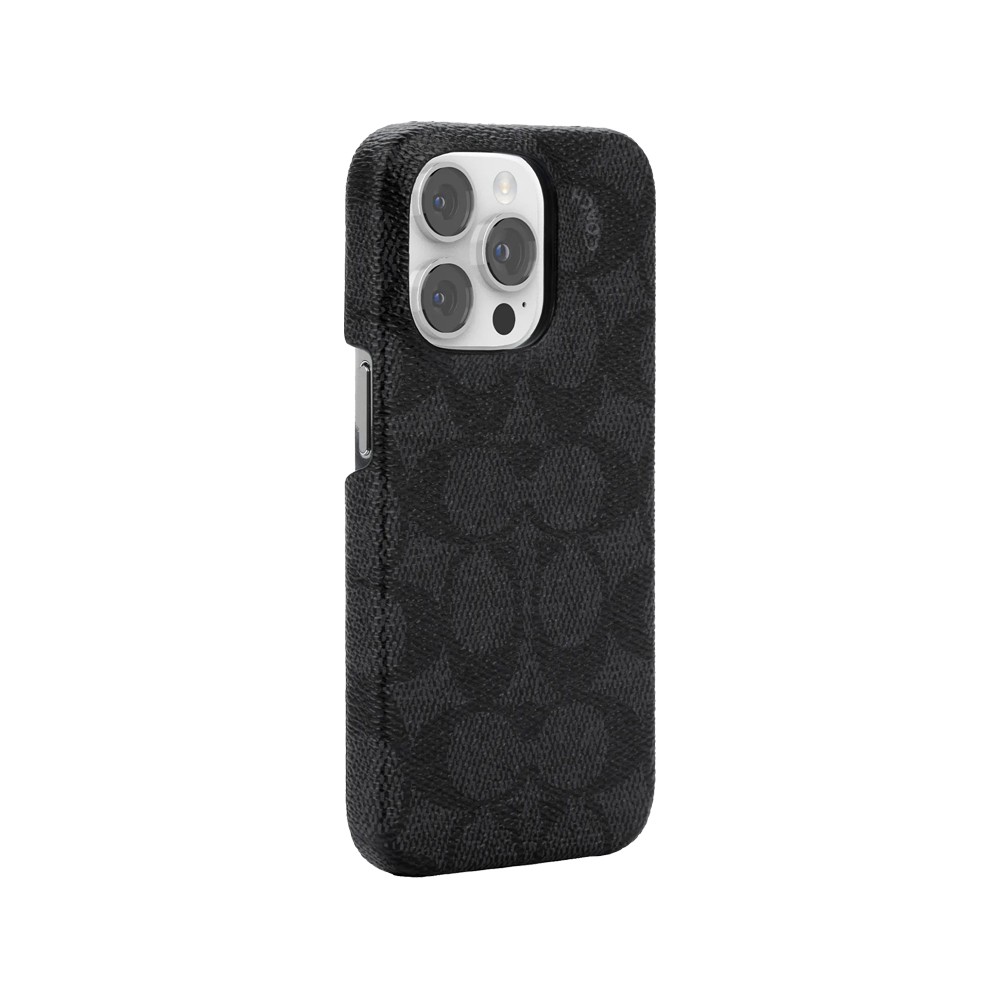 เคส Coach iPhone 15 Pro Slim Wrap Case Signature C Charcoal