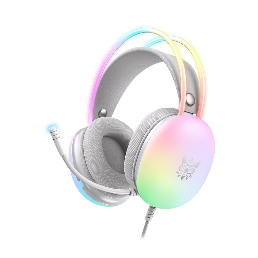 หูฟังเกมมิ่ง Onikuma Gaming Headset Hotaru 7.1 White