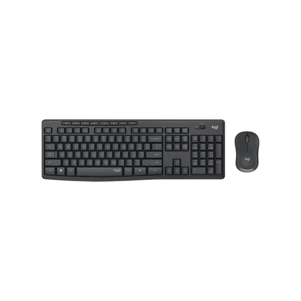 Logitech Wireless Mouse + Keyboard Silent MK295 Graphite (TH/EN