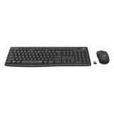 เมาส์และคีย์บอร์ด  Logitech Wireless Mouse + Keyboard Silent MK295 Graphite (TH/EN)