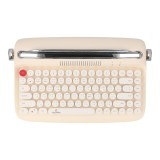 คีย์บอร์ดไร้สาย TECHPRO Retro Mini Bluetooth (84Keys) B303 - Ivory