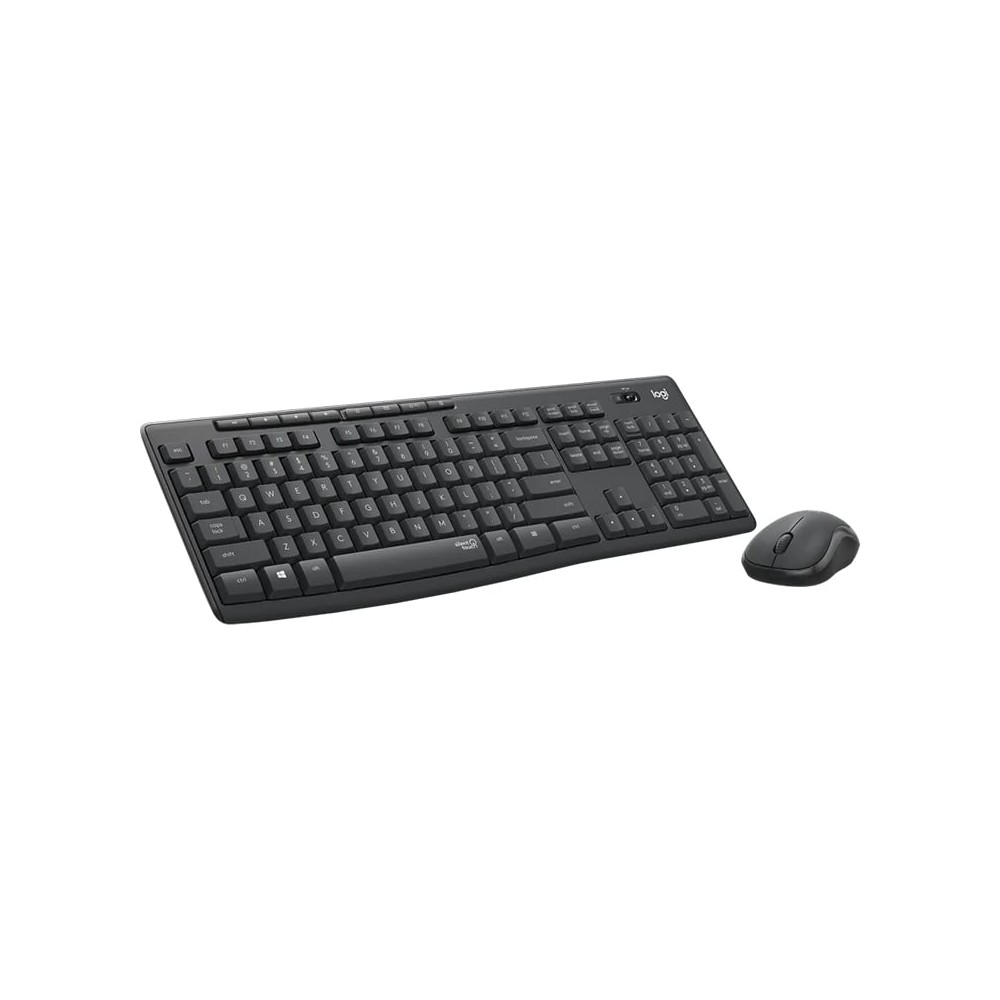 เมาส์และคีย์บอร์ด  Logitech Wireless Mouse + Keyboard Silent MK295 Graphite (TH/EN)