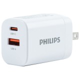 อะแดปเตอร์ Philips Wall USB Charger 1 USB-A / 1 USB-C 30W White