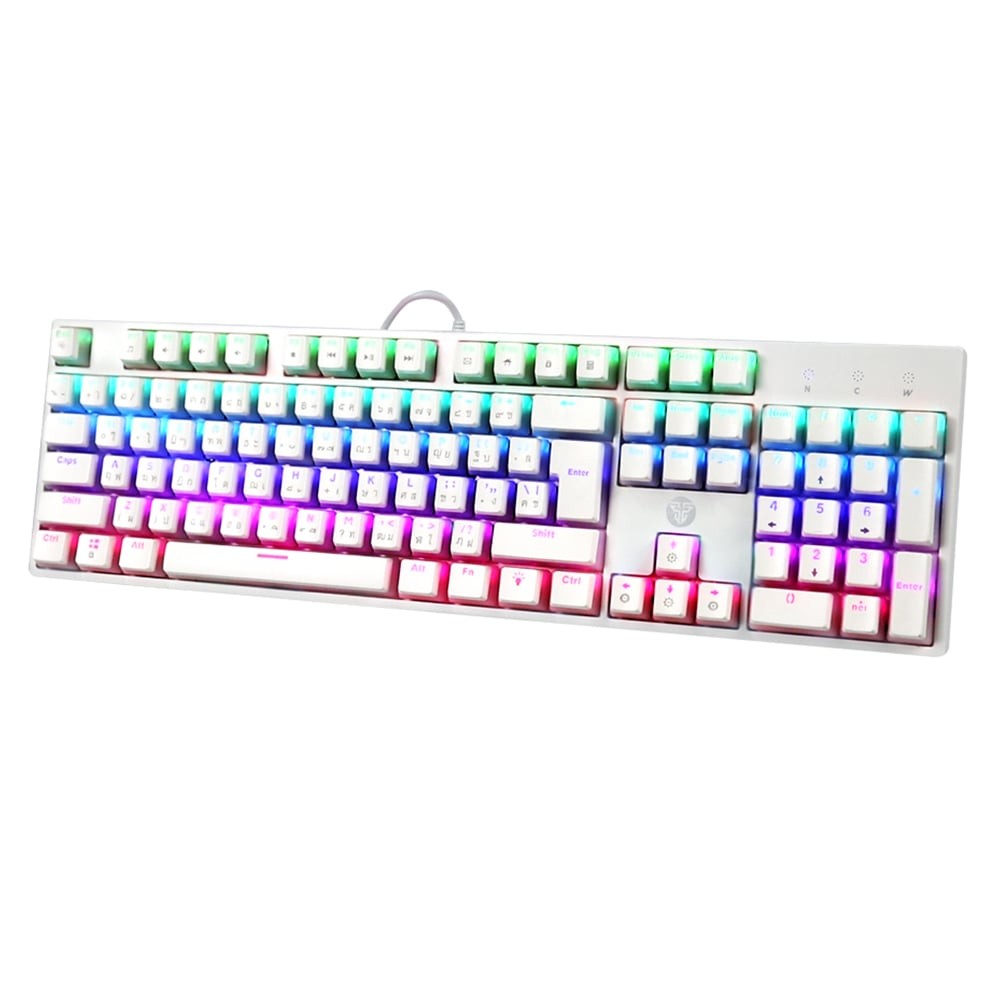 คีย์บอร์ดเกมมิ่ง Fantech Gaming Keyboard MK887S Mechanical Swap White (Red Switch)