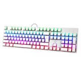 คีย์บอร์ดเกมมิ่ง Fantech Gaming Keyboard MK887S Mechanical Swap White (Red Switch)