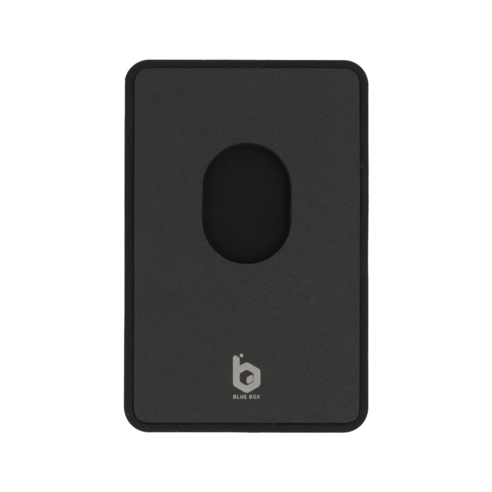 กระเป๋าใส่บัตร Blue Box Silicone Magnetic Black