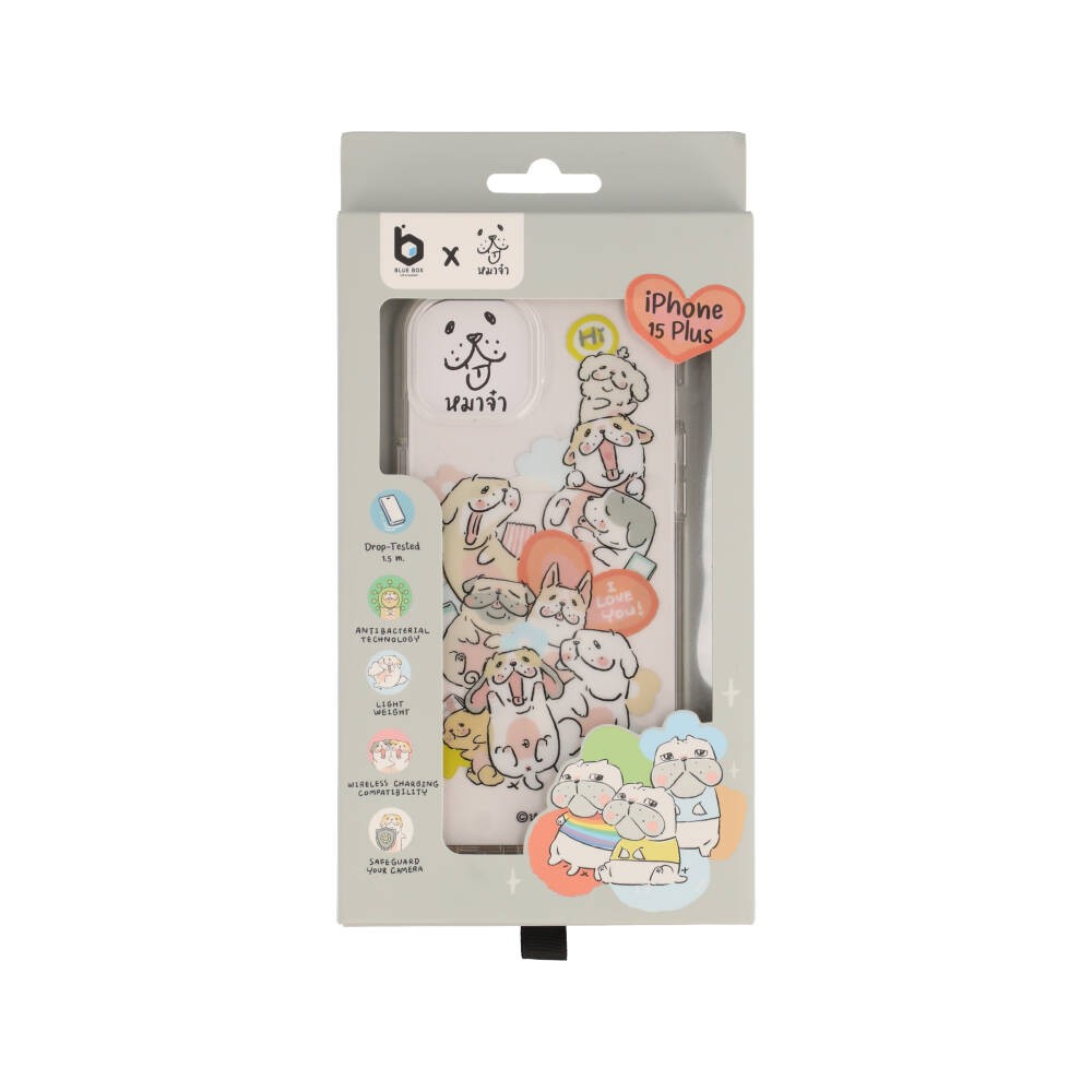 Blue Box x หมาจ๋า เคส iPhone 15 Plus with Magsafe All friends I Love You