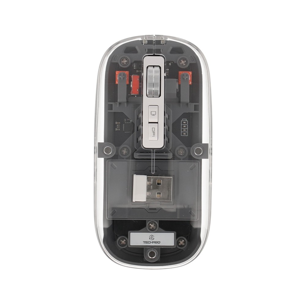 เมาส์ไร้สาย TECHPRO Crystal Wireless mouse TP105 Black Education Studio7