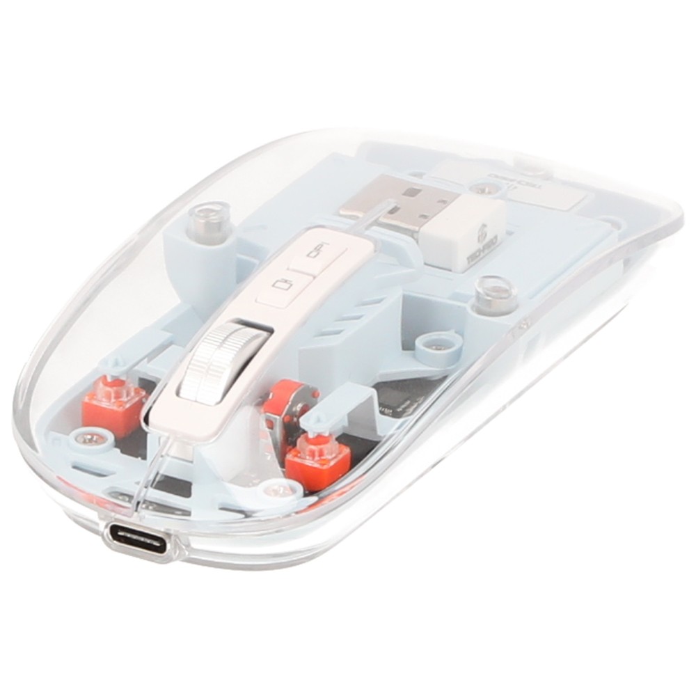 เมาส์ไร้สาย TECHPRO Crystal Magnetic Wireless mouse TP105 Blue