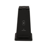 แท่นชาร์จไร้สาย TECHPRO 3 in 1 Wireless Charger Stand 15W Fast charge Black