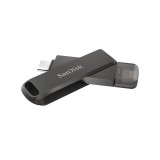 แฟลชไดร์ฟ SanDisk iXpandFlash Drive Luxe 256GB Black Lightning and Type C USB3.1 (SDIX70N-256G-GN6NE)