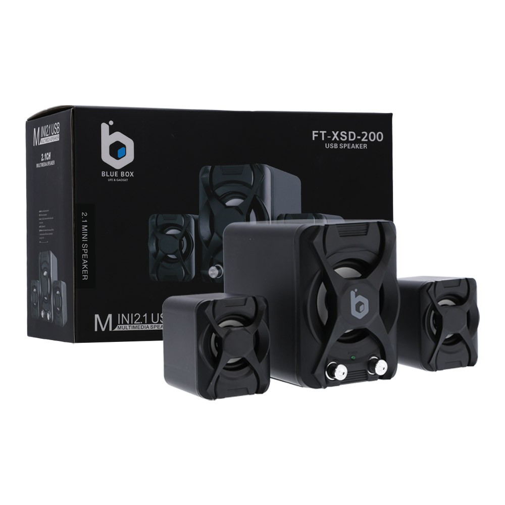 ลำโพง Blue Box Speaker 2.1 FT-XSD-200 Black