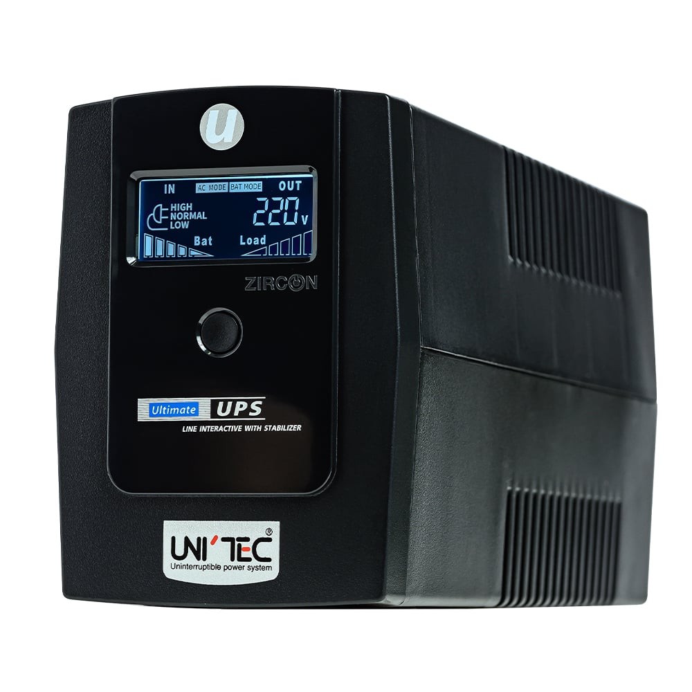 เครื่องสำรองไฟ UNITEC UPS ULTIMATE 1000VA/550W, Digital Display