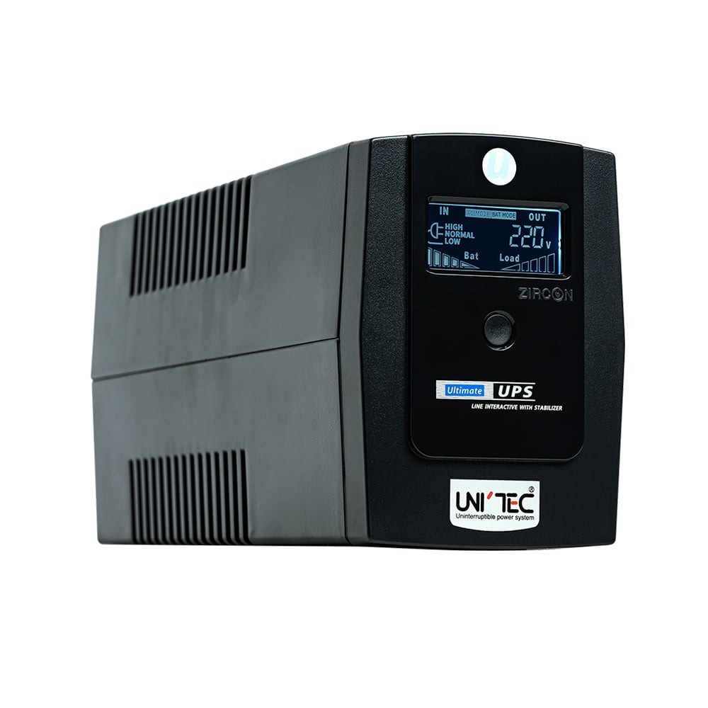 เครื่องสำรองไฟ UNITEC UPS ULTIMATE 1000VA/550W, Digital Display