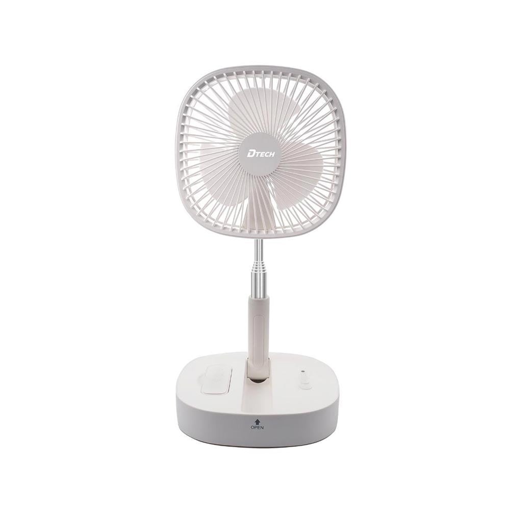 พัดลมตั้งโต๊ะ DTECH FAN002 MINI FOLDING FAN White