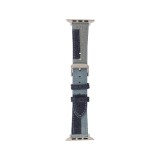 Blue Box สาย Apple Watch Strap Series 6,7,8,9,SE1,SE2,Ultra (44/45/49mm) Tri-Colors Jean Texture Navy/medium blue/light Blue