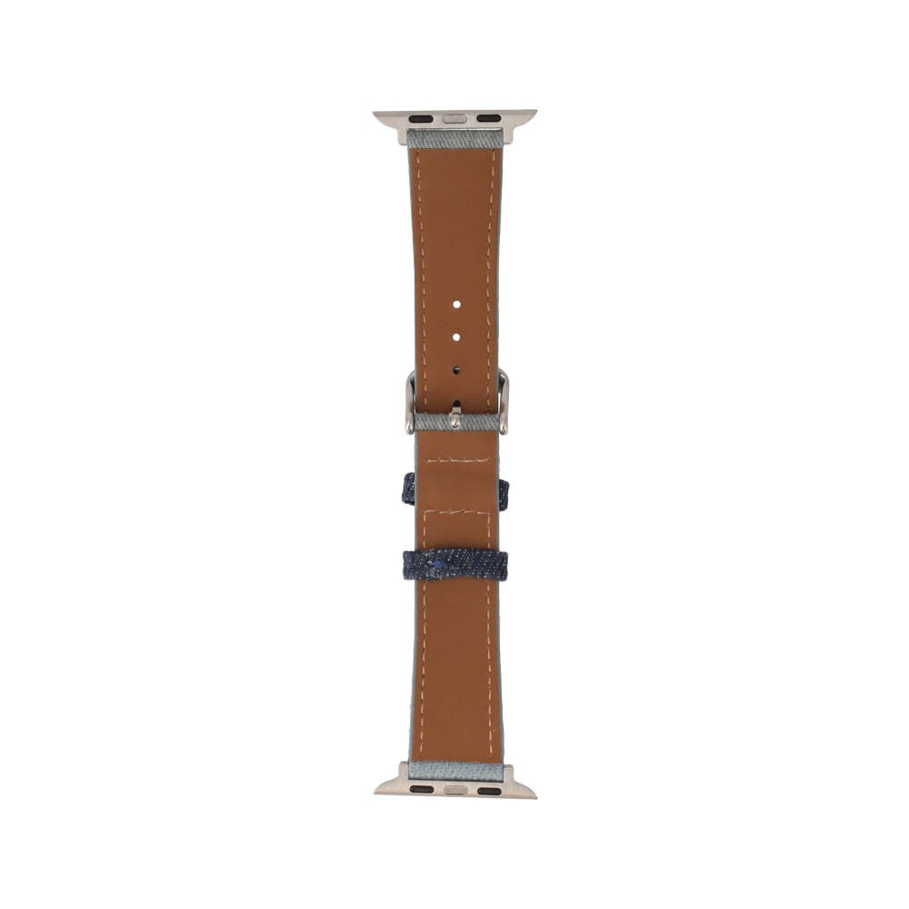 Blue Box สาย Apple Watch Strap Series 6,7,8,9,SE1,SE2,Ultra (44/45/49mm) Tri-Colors Jean Texture Navy/medium blue/light Blue