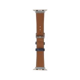 Blue Box สาย Apple Watch Strap Series 6,7,8,9,SE1,SE2,Ultra (44/45/49mm) Tri-Colors Jean Texture Navy/medium blue/light Blue