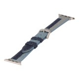 Blue Box สาย Apple Watch Strap Series 6,7,8,9,SE1,SE2,Ultra (44/45/49mm) Tri-Colors Jean Texture Navy/medium blue/light Blue