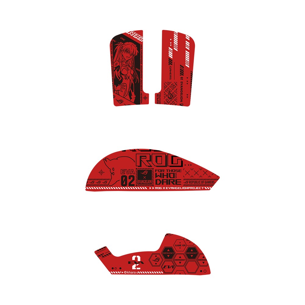 สติกเกอร์ติดเมาส์ Asus ROG Harpe Ace Mouse Grip Tape AC07 EVA-02 EDITION Red