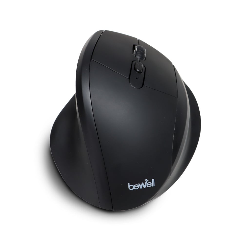 เมาส์ไร้สาย Bewell Ergo Semi-Ver Mouse Gen2 EC-10 Black