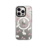 เคส Casetify iPhone 15 Pro with Magsafe Impact Clear Rabbit Ribbon