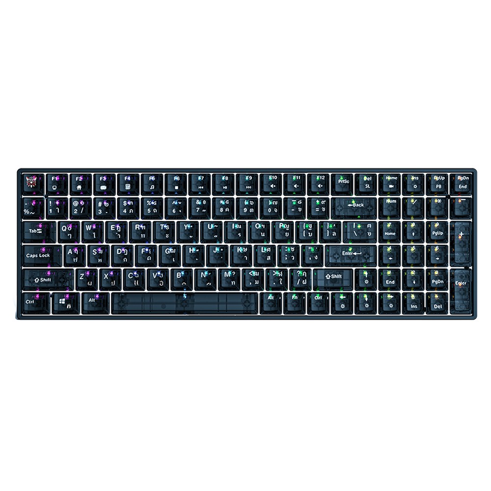 คีย์บอร์ดเกมมิ่ง Onikuma Hikari G39 RGB Black - Red Switch