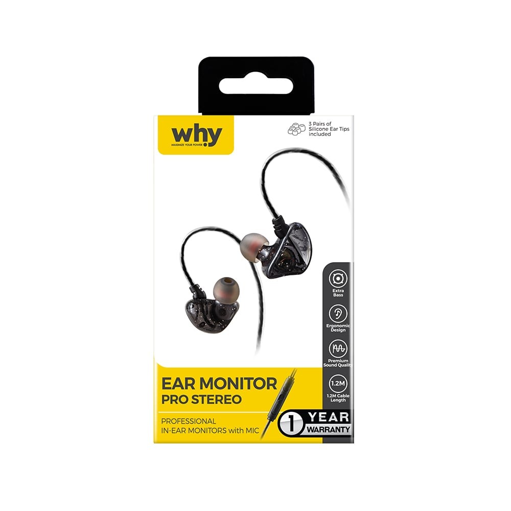 หูฟัง Why Ear Monitor EP-1041 Black