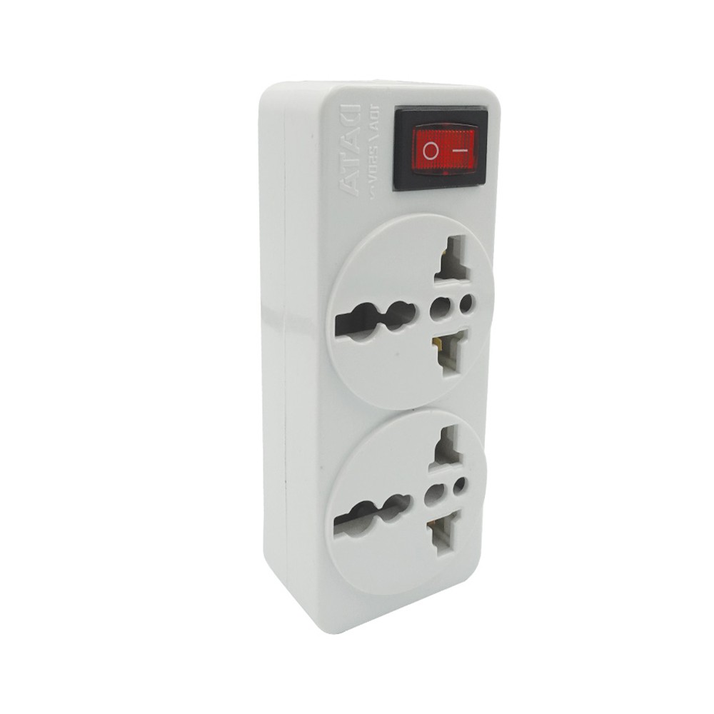 ปลั๊กไฟ Data Universal Adapter 2 Way 1 Switch  DP2