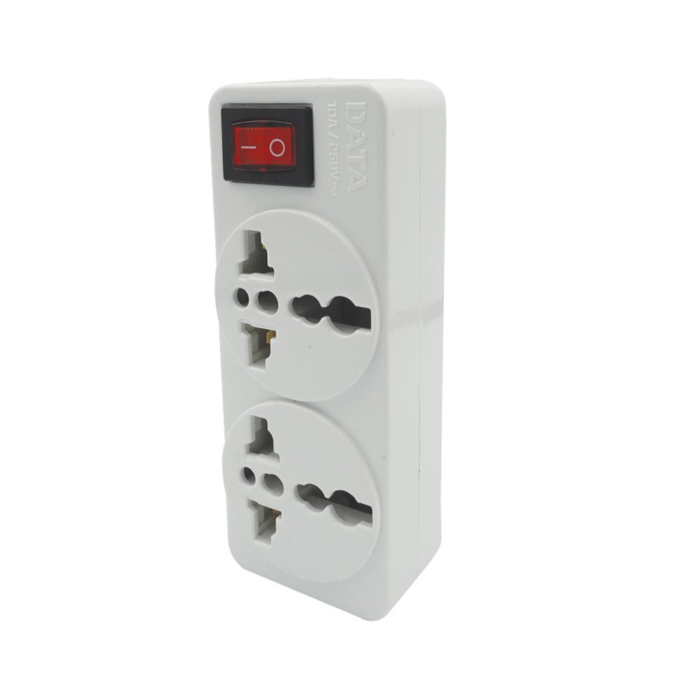 ปลั๊กไฟ Data Universal Adapter 2 Way 1 Switch  DP2