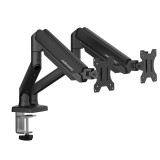 แขนจับจอมอนิเตอร์ ANDA SEAT Dual Monitor Arm Stealth (AD-W-A6L-2T-B) Black