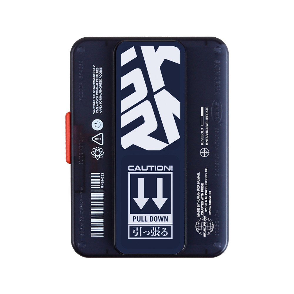 เคส Skinarma Magnetic Cardholder with GripStand MIRAGE Deep Blue