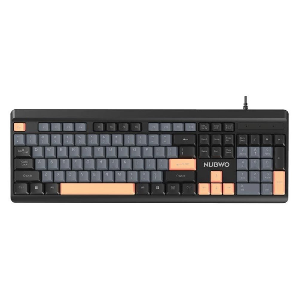 คีย์บอร์ด NUBWO Wired Keyboard NK44 Black/Gray (TH/EN)