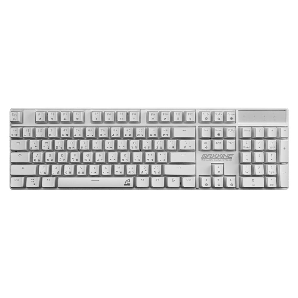 คีย์บอร์ดเกมมิ่ง Signo E-Sport RGB Mechanical MAXXINE White (KB-731W) - Brown Switch (Eng/Th)
