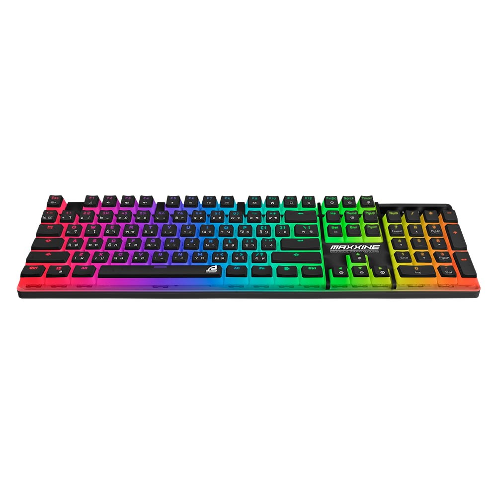 คีย์บอร์ดเกมมิ่ง Signo E-Sport RGB Mechanical MAXXINE Black (KB-731BLK) - Blue Switch (Eng/Th)