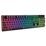คีย์บอร์ดเกมมิ่ง Signo E-Sport RGB Mechanical MAXXINE Black (KB-731BLK) - Blue Switch (Eng/Th)