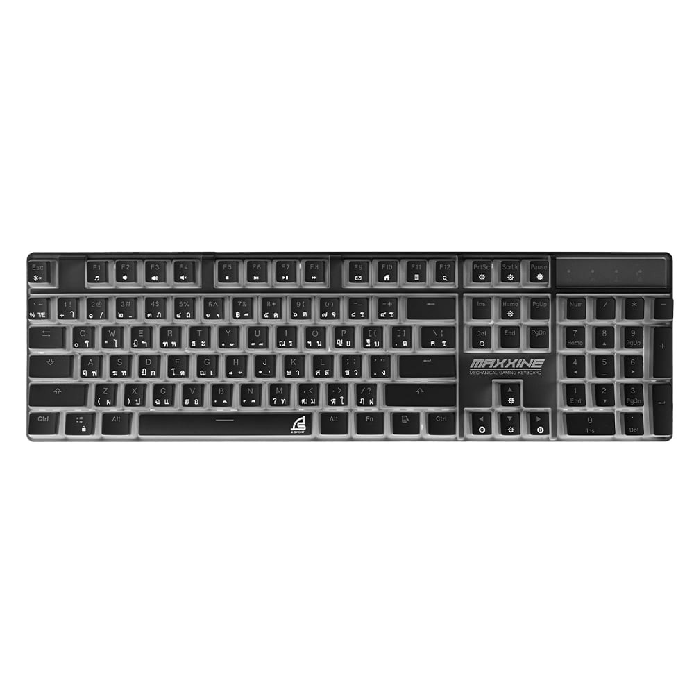 คีย์บอร์ดเกมมิ่ง Signo E-Sport RGB Mechanical MAXXINE Black (KB-731BLK) - Blue Switch (Eng/Th)
