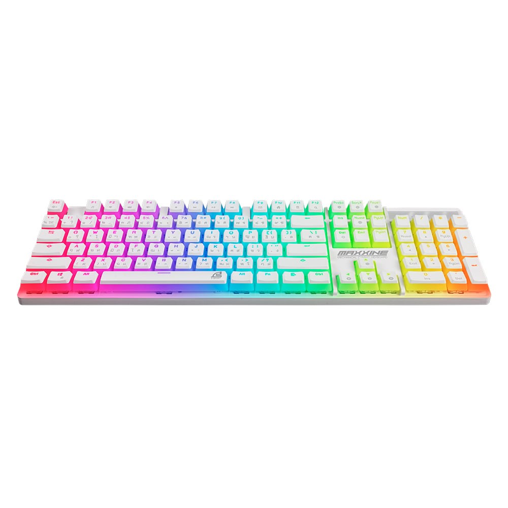 คีย์บอร์ดเกมมิ่ง Signo E-Sport RGB Mechanical MAXXINE White (KB-731W) - Red Switch (Eng/Th)