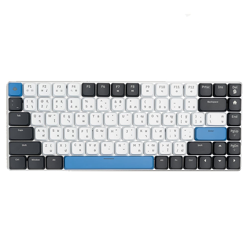 คีย์บอร์ดเกมมิ่ง Gconic Bundle Set A75 MKII + Keycap Low profile Blue Switch (Eng/Th)