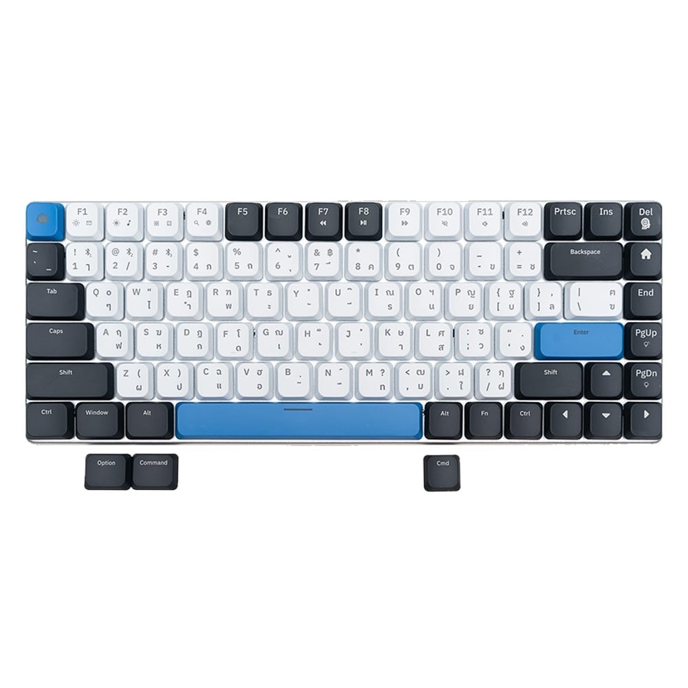 คีย์บอร์ดเกมมิ่ง Gconic Bundle Set A75 MKII + Keycap Low profile Brown Switch (Eng/Th)