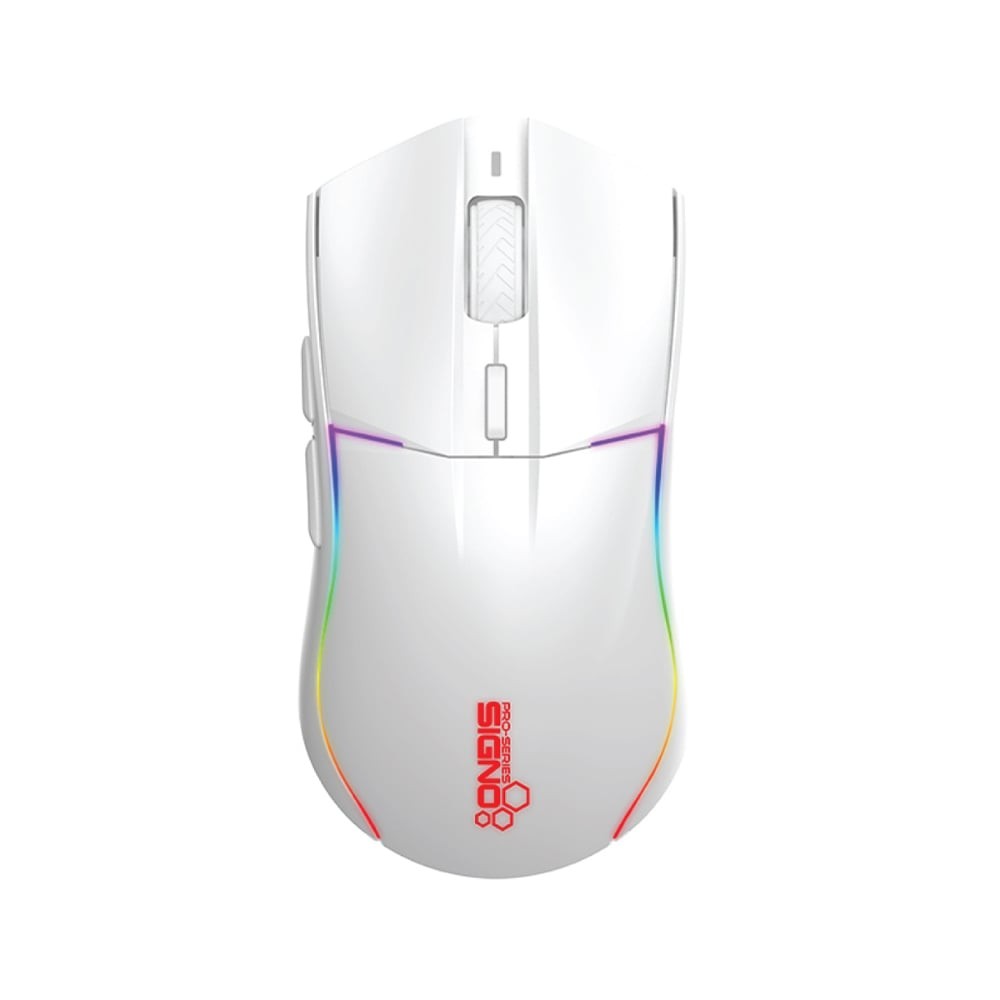 เมาส์เกมมิ่ง  Signo RGB Wireless VECTER WG-909 White